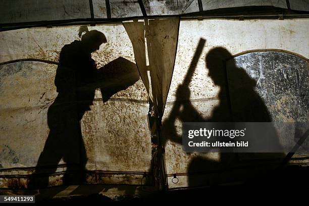 Germany, Dortmund, Archaeology. Here: Excavating works