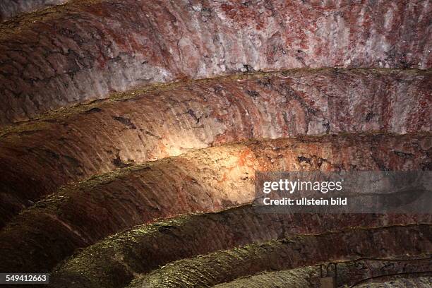 Germany, Lower Saxony. The former salt mine and current research mine Asse II. In the former salt mine offiziel weakly- and middle-radioactive waste...