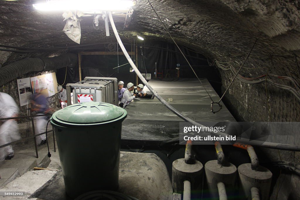 DEU, Germany, Lower Saxony. The former salt mine and current research mine Asse II. In the former salt mine offiziel weakly- and middle-radioactive waste was stored. The majority of the stored radioac