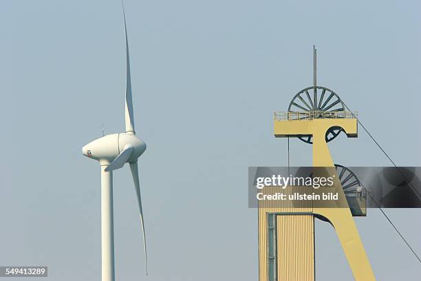 Wind energy plant near mine Walsum