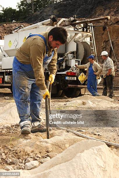 Germany, NRW, Hagen: The dolomite quarry Donnerkuhle of Rhine lime