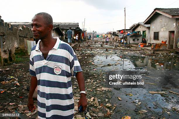 Nigeria, Lagos. Stadteil Ijora, Ghanaer Ghetto.