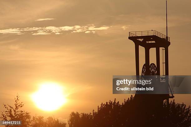 Deutschland. Essen: Zeche Zollverein Schachtanlage 1/2. Förderturm