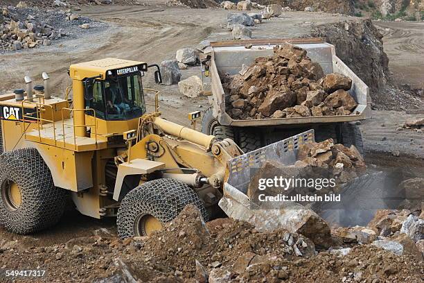 Germany, NRW, Hagen: The dolomite quarry Donnerkuhle of Rhine lime