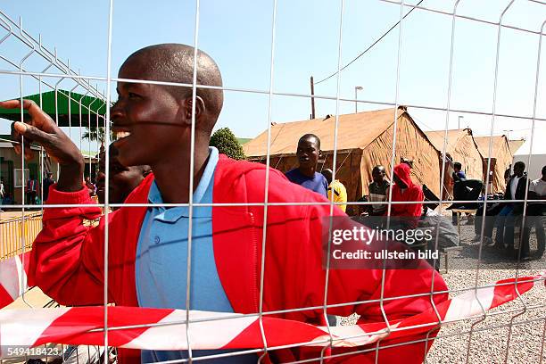 Spain, Melilla: Migrants at the Centro de Estancia Temporal de Inmigrantes CETI in the spanish exclave. Because of the high number of border...