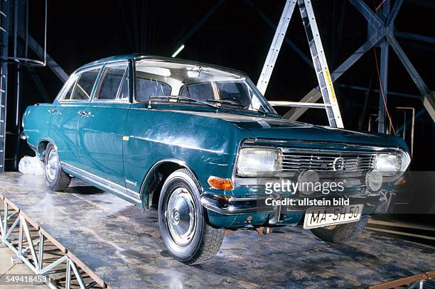 Germany, Oberhausen: Gasometer exhibition.- The ball is round , Sepp Herberger s Opel Record B, built in 1966.