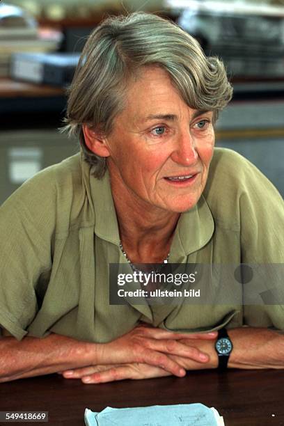 Kenya, 30. 06. 2000: the paleonthropologist Meave Leakey.