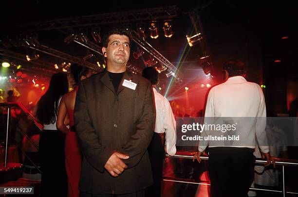 Germany, Bochum, 06.2002: Turkish Nights in the Ruhr Area.- Europes greatest Turkish discotheque TAKSIM ; security.