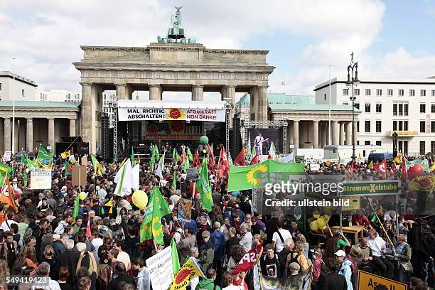 Germany, Berlin. Big demonstration against nuclear power