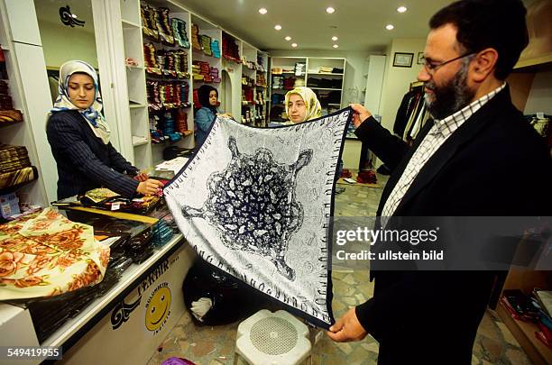 Turkey, Istanbul: Mustafa Karduman, CEO of the textile company TEKBIR, specialized in fashion for muslims