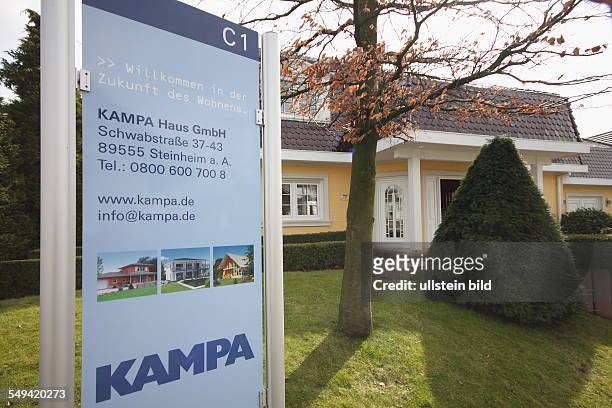 Germany, Wuppertal, prefabricated house of the company Kampa.