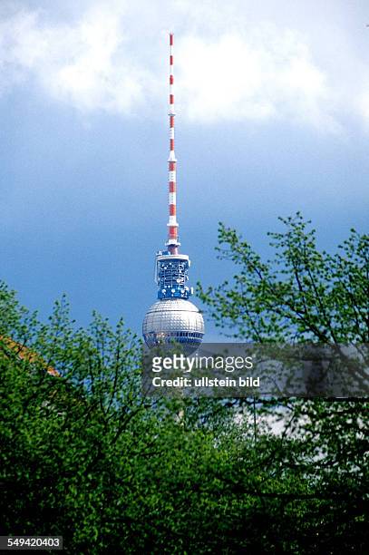 Germany, Berlin: Alexander square and the television tower.