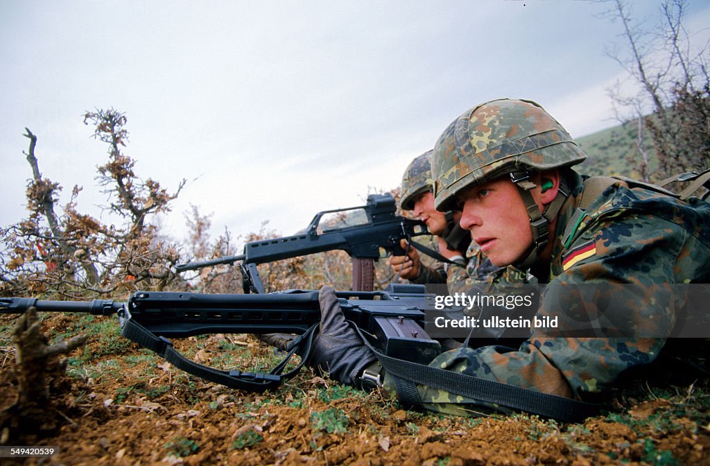 Macedonia, Strumica - The Kosovo conflict /war - German armed forces deployment