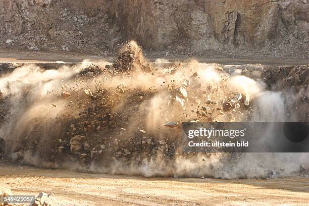 Germany, NRW, Hagen: The dolomite quarry Donnerkuhle of Rhine lime