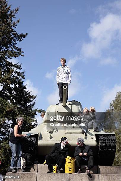 Germany, Berlin. Big demonstration against nuclear power