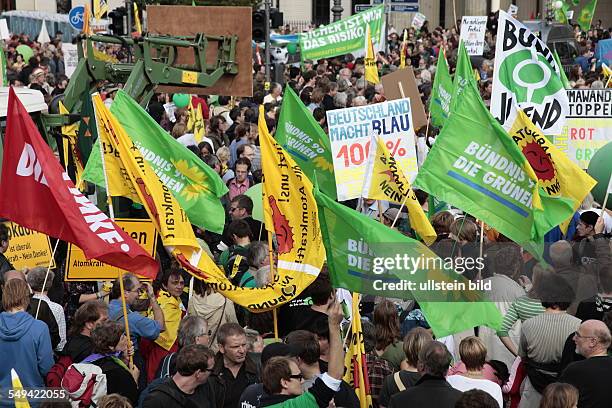 Germany, Berlin. Big demonstration against nuclear power