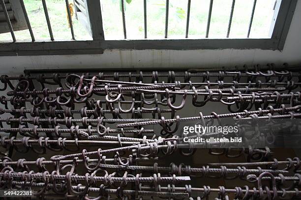 Cambodia. Phnon Penh: the Tuol-Sleng-Museum. It remembers of the crime of the Khmer Rouge . Water torture