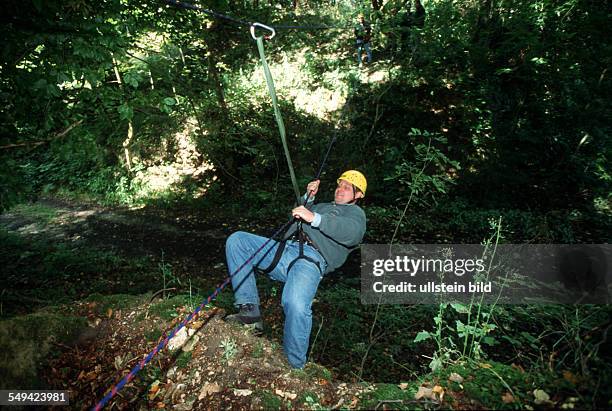 Germany, Swabian Alb, : Team Craft, Manager Survival Training.- Manager of Carl Zeiss, Daimler Chrysler, Weigle furniture workshops; crossing a...