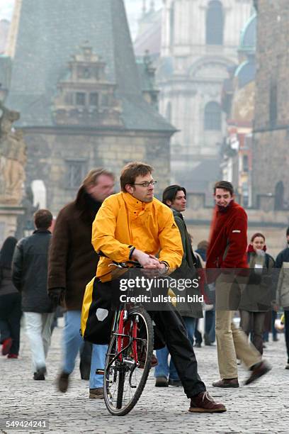 Czech Republic, Prague: Trekking-bike tour to Prag.