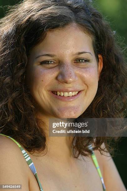 Germany, : Portrait of a young woman.