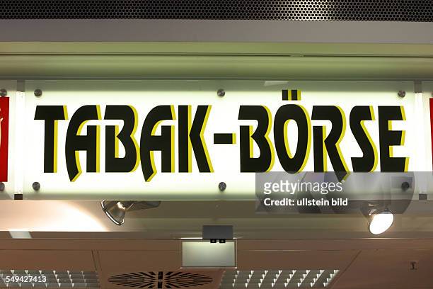 Germany, Grevenbroich, : Tabak-Boerse.- Neon signs. ,