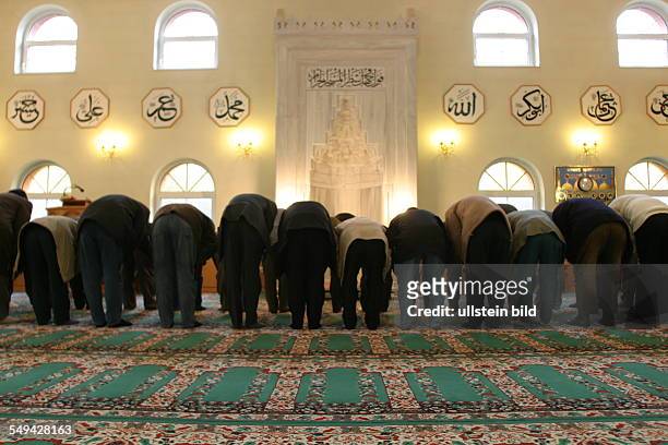 Germany, Marl, prayer in the mosque