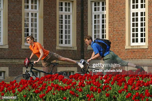 Germany: Bicycle tour through the Muensterland.- Nordkirchen Castle.