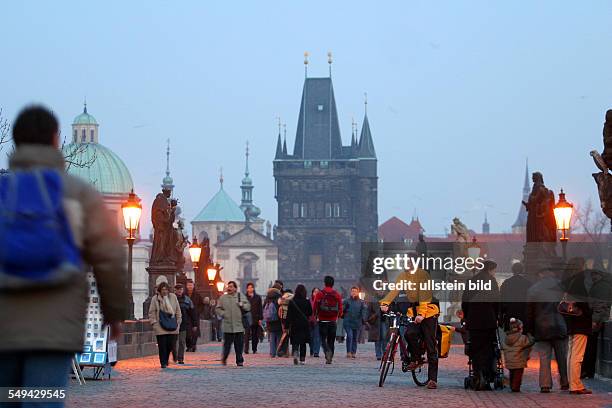 Czech Republic, Prague: Trekking-bike tour from Dresden to Prag.- Karlsbruecke.