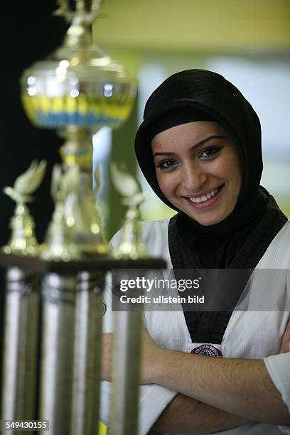 Germany, Duisburg - Marxloh: Tuba Senol, 18 years old, taekwondo. World champion, European champion and several times German champion; weight class...