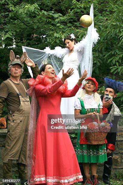 Germany, Fairytales of the Grimm brothers.- Dressed up actors.