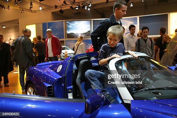 Germany, Essen: EMS - Essen Motor Show.- International fair for automobiles, tuning and classics; fascination of the visitors.