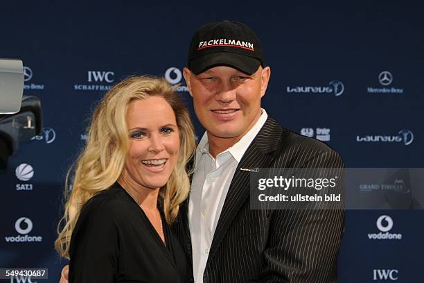 Axel Schulz mit Ehefrau Patricia beim Laureus Medien Preis in Kitzbühel, Austria