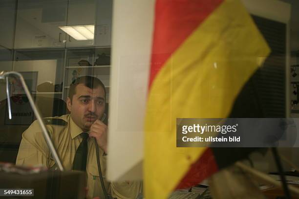 Germany: Yildiray Kara, 34 years, police inspector with turkish origin, this day he is the leader of sentry.