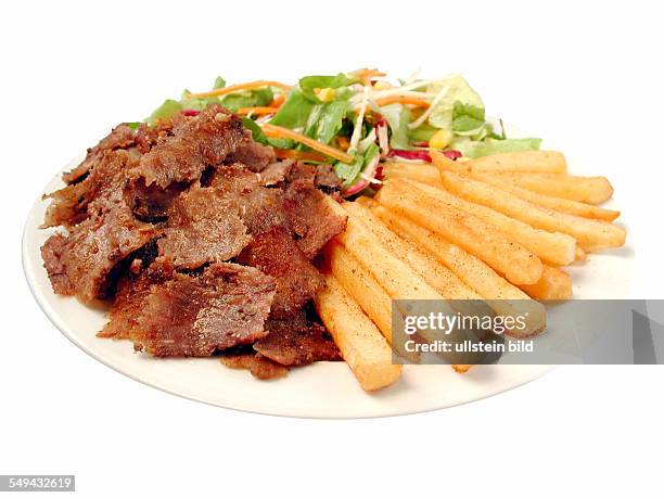 Germany: Food: turkish food, doner kebab plate