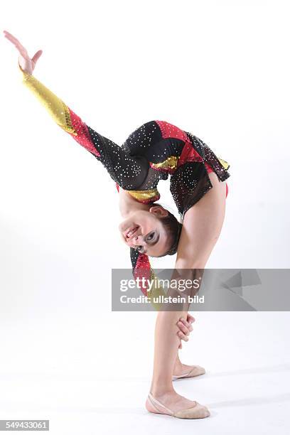 Germany, Essen, Rana Tokmak from Castrop Rauxel, 11 years old. She is turkish origin and has a German passport. She is dancing ballett and rhythmic...