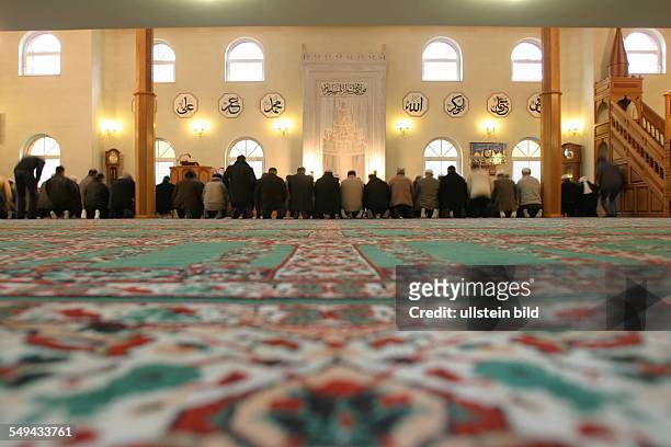 Germany, Marl, prayer in the mosque