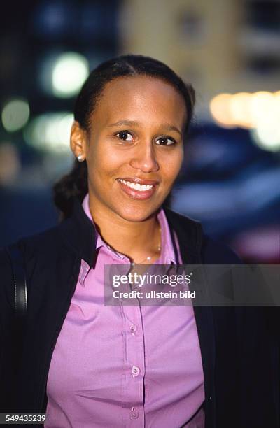 Germany: Free time.- Portrait of a young woman.