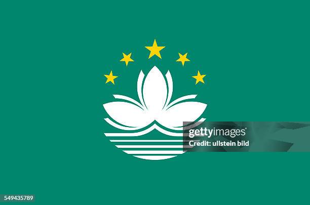 Flag of the Government of the Macau Special Administrative Region of the People's Republic of China.