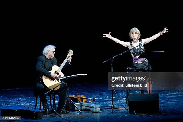 Cornelia Froboess, Actress, Singer, Germany - with Sigi Schwab, guitar