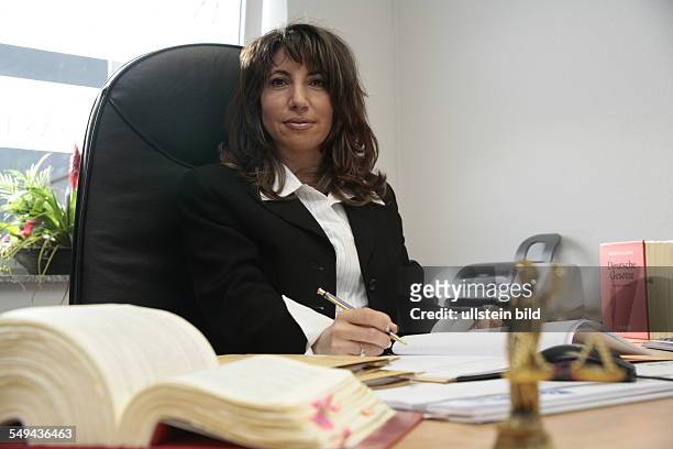 Germany: Ruhr Area, Dortmund.- Portrait of Fatma Karadayi. She is a turkish lawyer working in a German-Turkish lawyer office.