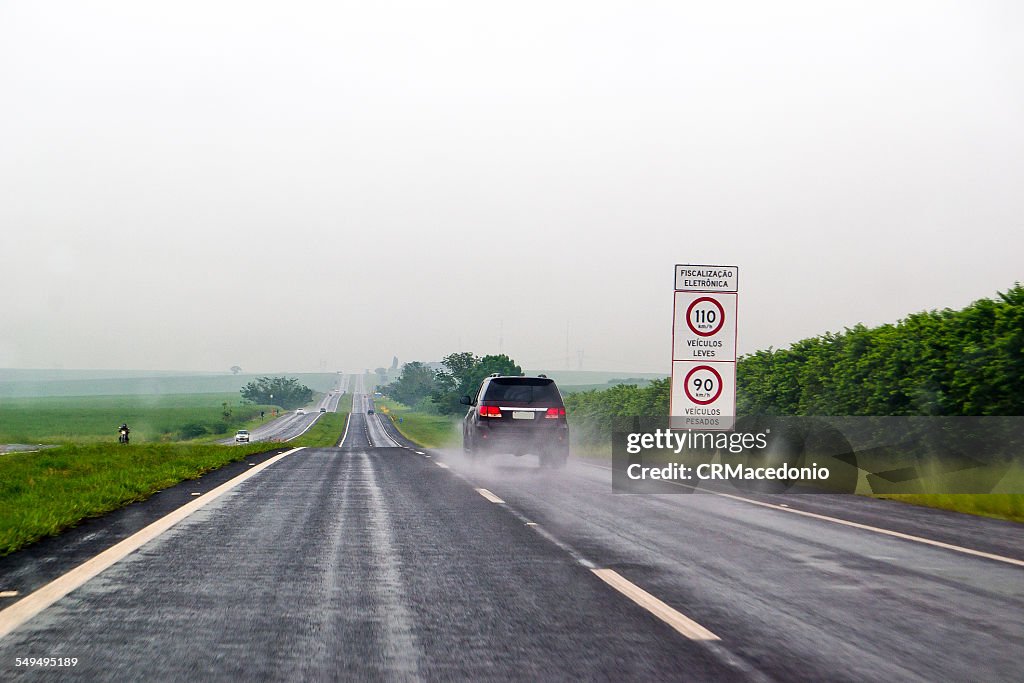 Driving in the rain