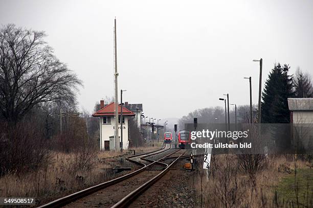 Deutschland: Bahnlinie zwischen Walkenried und Ellrich , hier verlief bis 1989 die innerdeutsche Grenze vorher: 1003708851