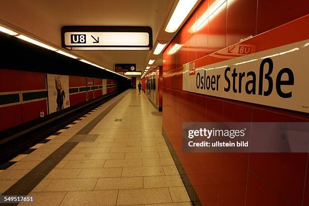 Berlin U-Bahnhof Osloer Straße , Bahnsteig