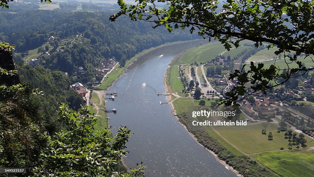 Bastei Aussicht, Blick auf die Elbe
