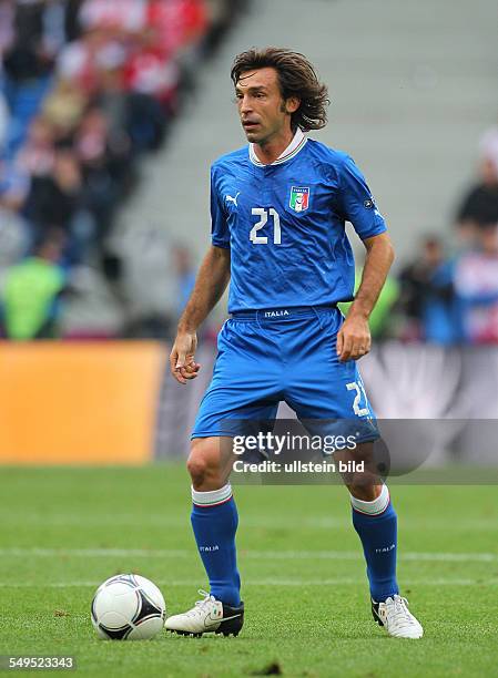 Andrea Pirlo , Sport, Fußball Fussball, EM Europameisterschaft Euro 2012, Saison 2011 Italien vs. Kroatien Croatia, Nationalmannschaft, Einzelbild,...