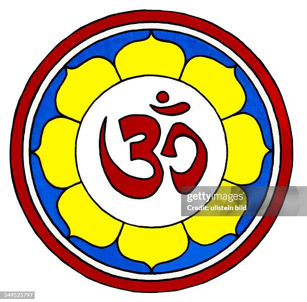 Mandala, rituelles Diagramm, Hinduismus, Tantrismus, Meditation, Kraftsymbol, OM