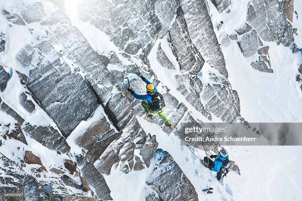 Climbing in the Austrian Alps