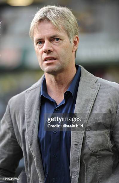 Fussball, Saison 2012-2013, 1. Bundesliga, 1. Spieltag, Borussia Dortmund - SV Werder Bremen 2-1, ARD-Kommentator Tom Bartels