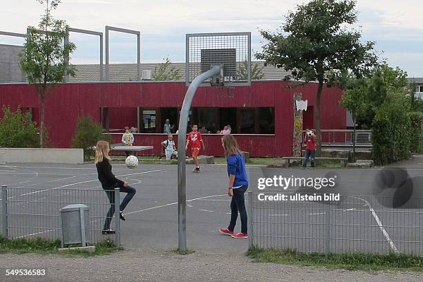 Bolzplatz für Kinder auf dem Kronsberg in Hannover.