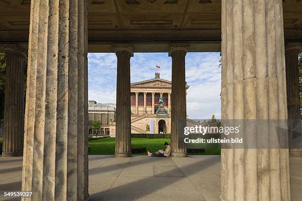 Germany - Berlin - Mitte: the museum "Old National Gallery" on "Museum Island"